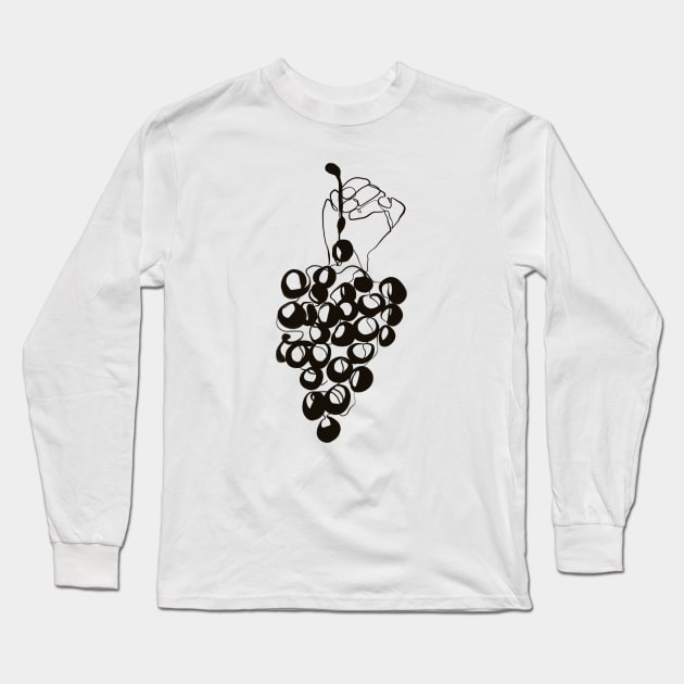 Grapes Long Sleeve T-Shirt by Just beautiful